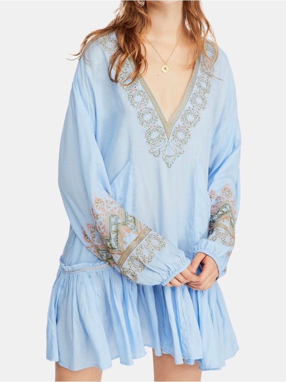 Free People Wild One Embroidered Dress